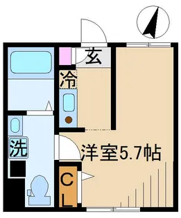 レピュア東十条駅前レジデンス【2階】の間取り