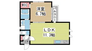 ドゥ・レブローニュ【2階】の間取り