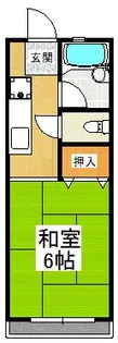 長谷川ハイツ【2階】の間取り
