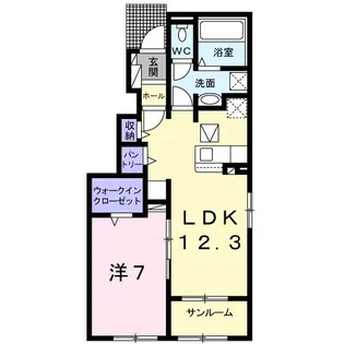 アメニティ鈴鹿 II【1階】の間取り