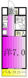 スカイコート柏【3階】の間取り