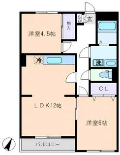コミネマンション【2階】の間取り