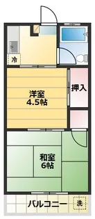 岡本ハイツ【1階】の間取り