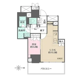 Brillia Tower池袋West【3階】の間取り