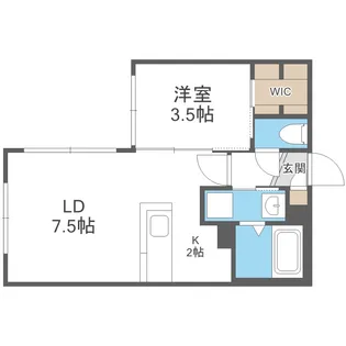 S-RESIDENCE厚別南【3階】の間取り