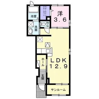 グレイス ヒル【1階】の間取り