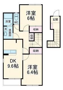 エバープレイス【2階】の間取り