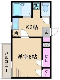 丸栄ハイツ王子【2階】の間取り