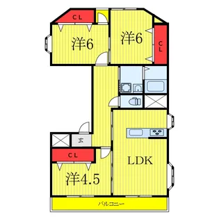 オーイーエム蓮根ビル【3階】の間取り