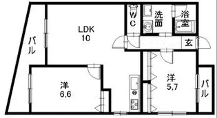 ROOX高宮【7階】の間取り