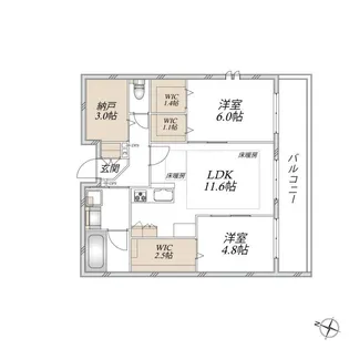 SUNMALL V【3階】の間取り