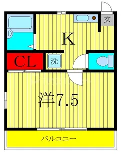 へーベル北小金【2階】の間取り