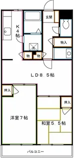 ファミーユ柳沢【2階】の間取り