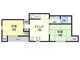 ロイヤルシティ3【2階】の間取り