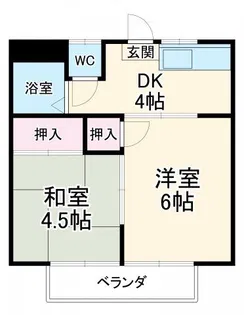 シャトレ城南B【2階】の間取り