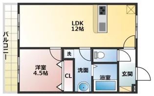 ハイツ禎紫園C【2階】の間取り