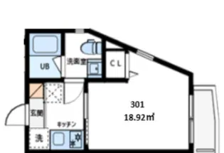 EXENTIA-NISHIARAI【3階】の間取り