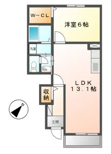 オアシス ウノ【1階】の間取り
