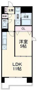 AS ONE (アズワン)【6階】の間取り