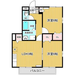 サンガーデン宮本E【2階】の間取り