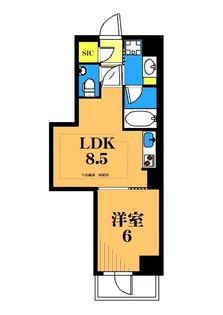 オープンレジデンシア大井町ゼームス坂【3階】の間取り