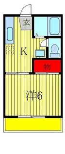 クラタコーポ【2階】の間取り