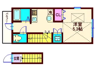 Advance旗の台【2階】の間取り