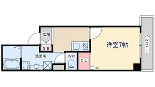 ラ・ヴィ江坂イースト【2階】の間取り