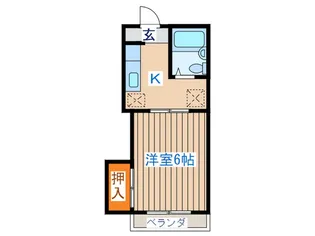 ハイツ欅【2階】の間取り