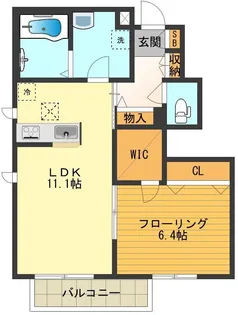 メルシー【1階】の間取り