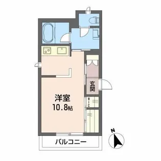 クラーション山河【3階】の間取り