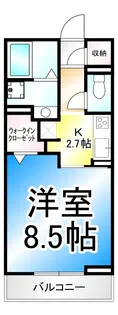 トリシア富竹【1階】の間取り