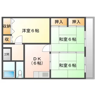 エリヴェール鹿屋【3階】の間取り