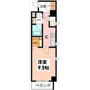 アーバンライフ名駅ウエスト【3階】の間取り