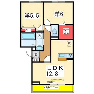 ロイヤルガーデンコート新和【3階】の間取り