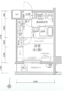ティモーネプレミアム川崎イースト【2階】の間取り