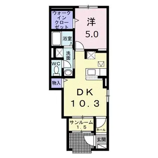 プラシード【1階】の間取り