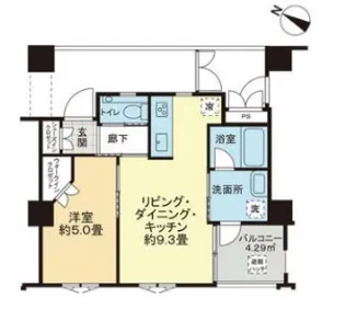 レ・シャトー泉崎【3階】の間取り