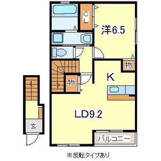 サンローズ ドゥオ【2階】の間取り