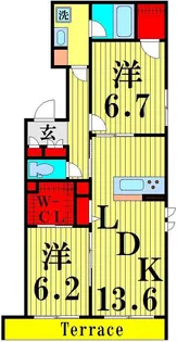 HIKARI II West【1階】の間取り