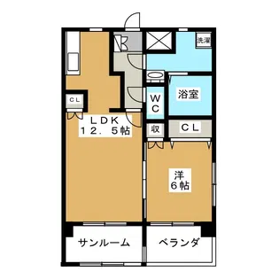 HR Mansion【6階】の間取り