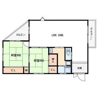コーポアールビー【2階】の間取り