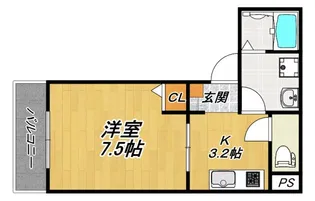 LE COCON 岡崎【2階】の間取り