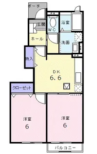 クレストールD【1階】の間取り