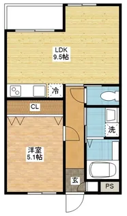 Signpost女の都【2階】の間取り