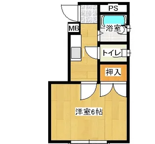 キャッスルつかさ【1階】の間取り