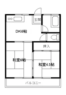 第1コーポ森山【2階】の間取り