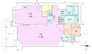 広尾レジデンス壱番館【1階】の間取り