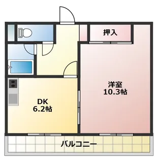 プリエール井原【2階】の間取り