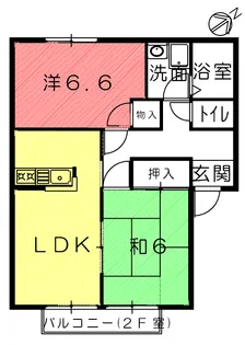 エイミアブル山崎【1階】の間取り